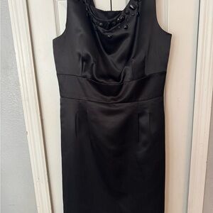 LOFT Black Embellished Sleeveless Top